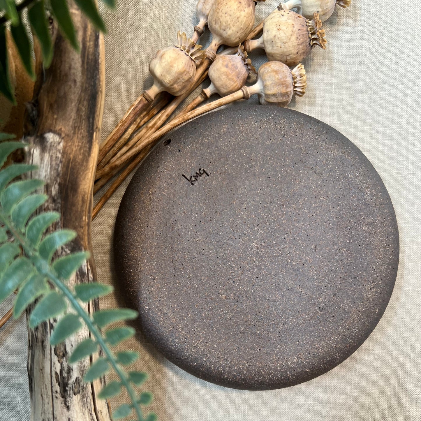 Small Brown Lines Trinket Dish