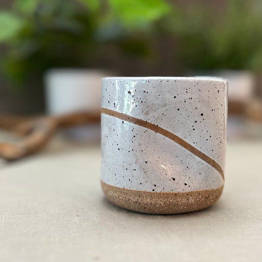White Line Squish Cup