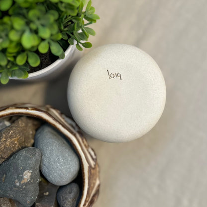 White Crisscross Moon Squish Cup