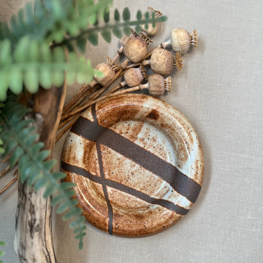 Small Brown Lines Trinket Dish