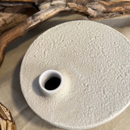 White Froth Cylinder Vase