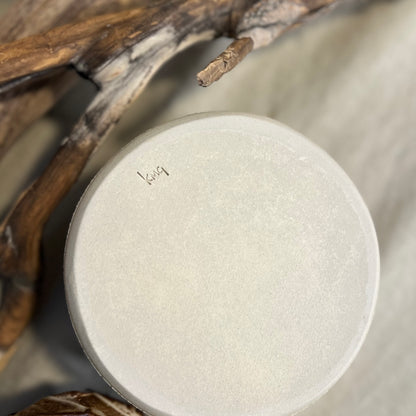 White Froth Cylinder Vase