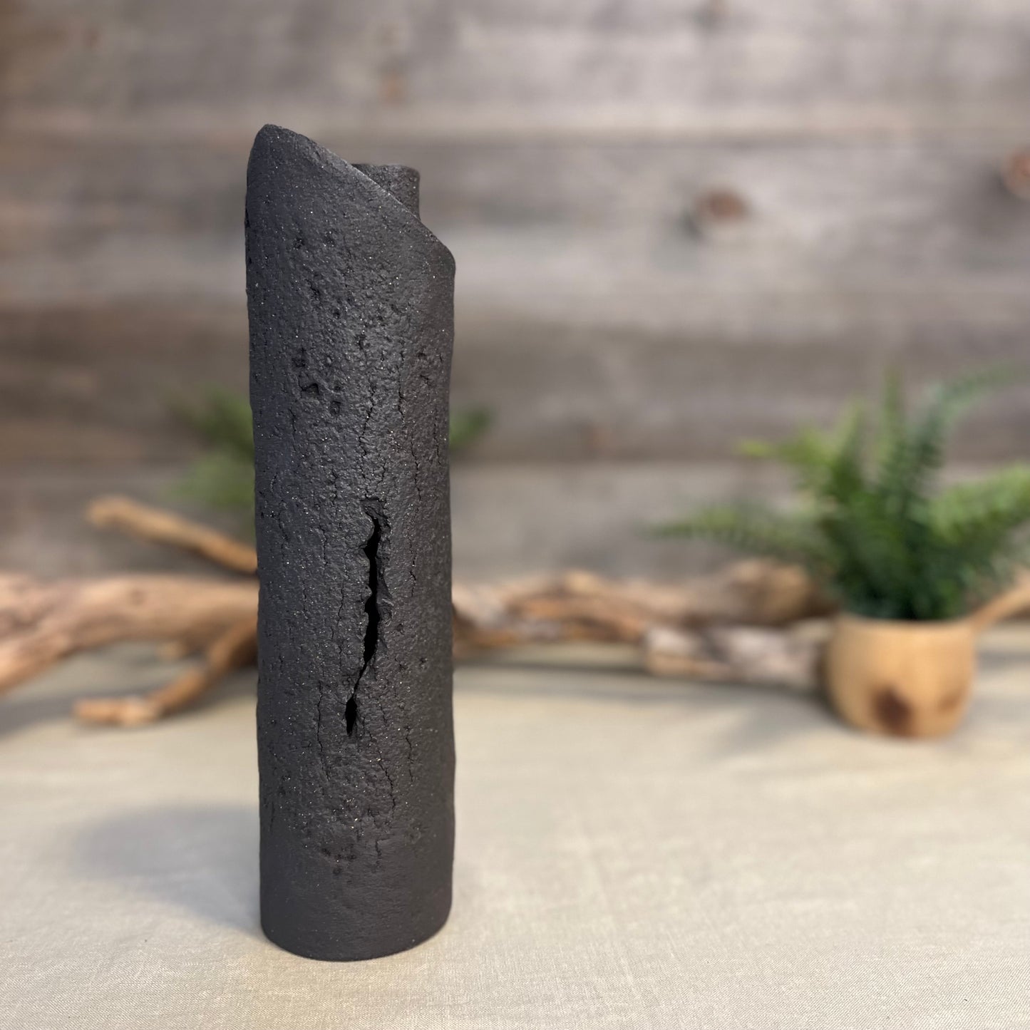Charcoal Cylinder Vase