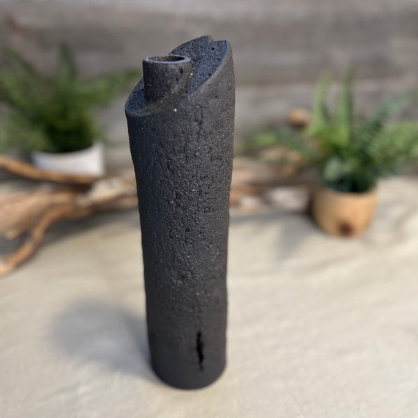 Charcoal Cylinder Vase