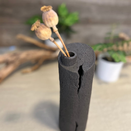 Charcoal Cylinder Vase