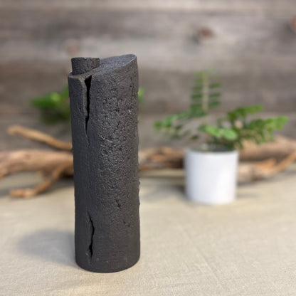Charcoal Cylinder Vase