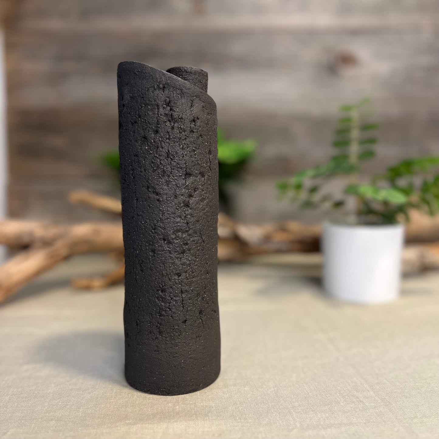 Charcoal Cylinder Vase