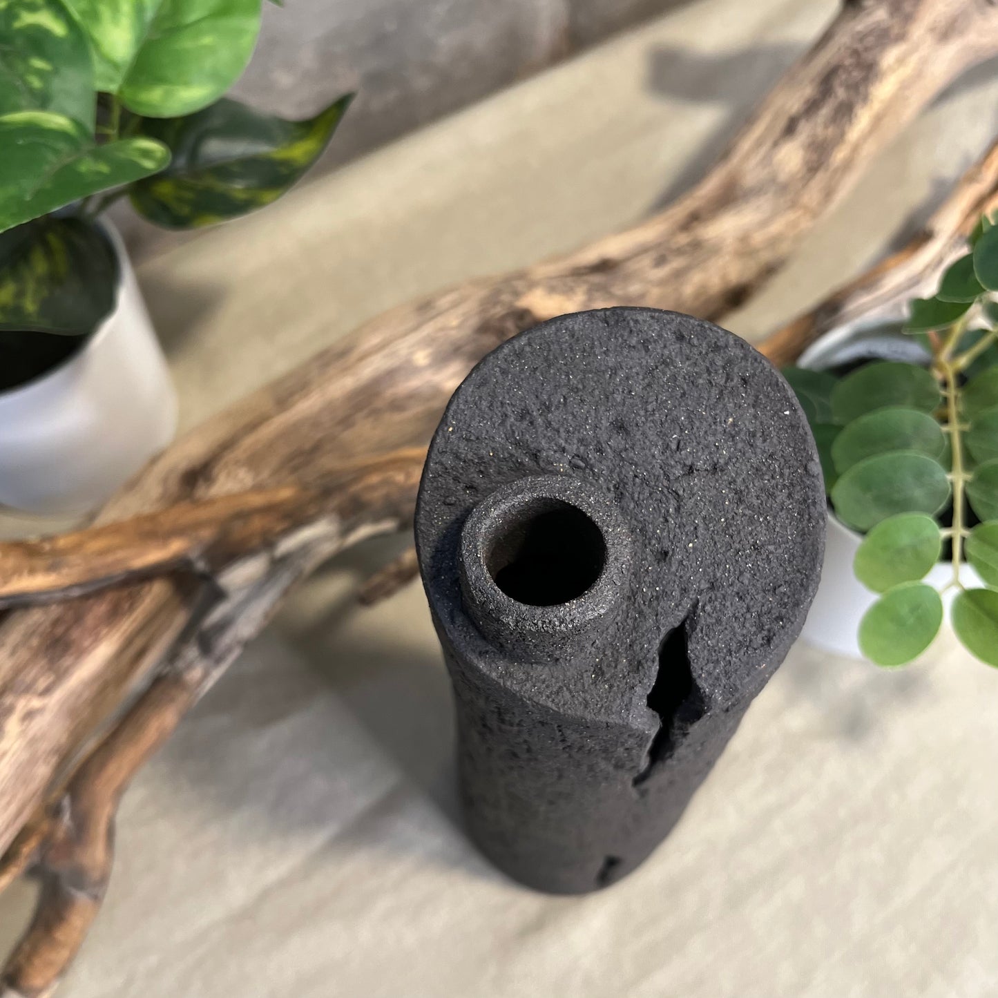 Charcoal Cylinder Vase
