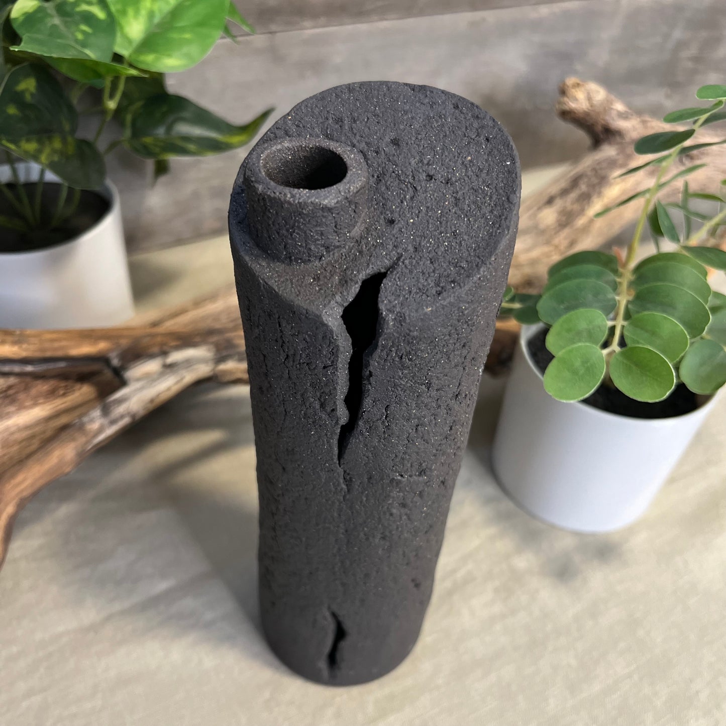 Charcoal Cylinder Vase