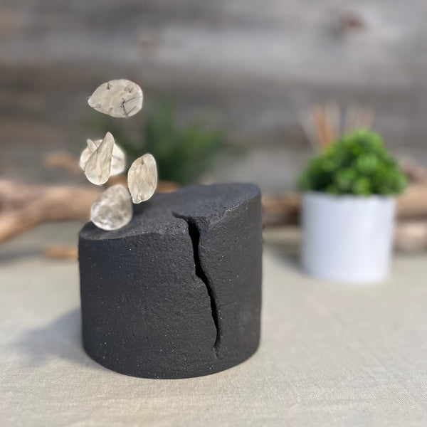 Charcoal Cylinder Vase