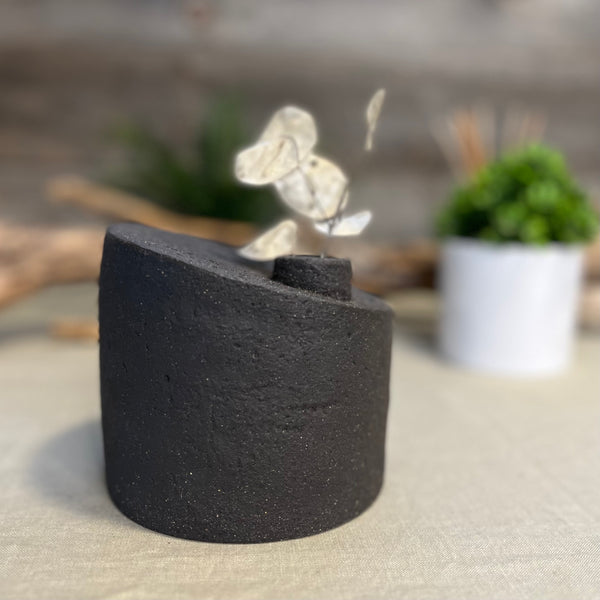 Charcoal Cylinder Vase