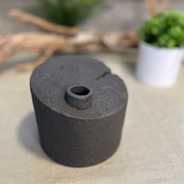 Charcoal Cylinder Vase