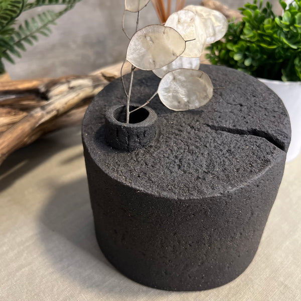 Charcoal Cylinder Vase