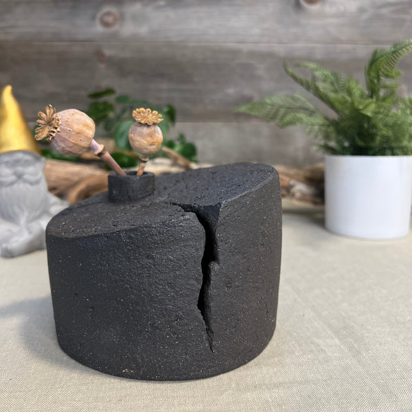 Charcoal Cylinder Vase