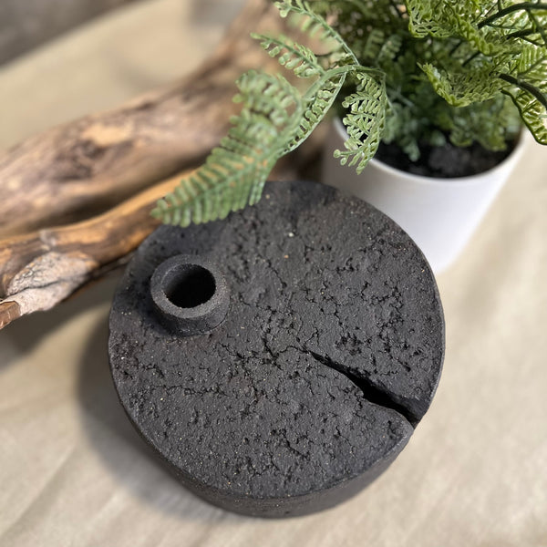 Charcoal Cylinder Vase