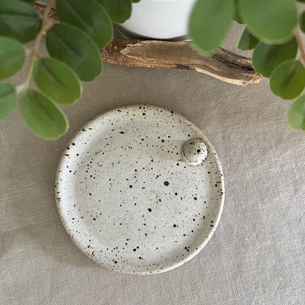 Speckle Incense Holder/Candle Plate