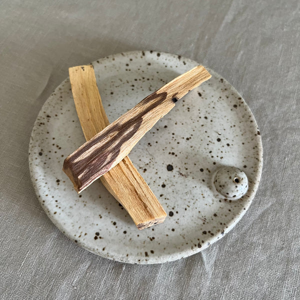 Speckle Incense Holder/Candle Plate