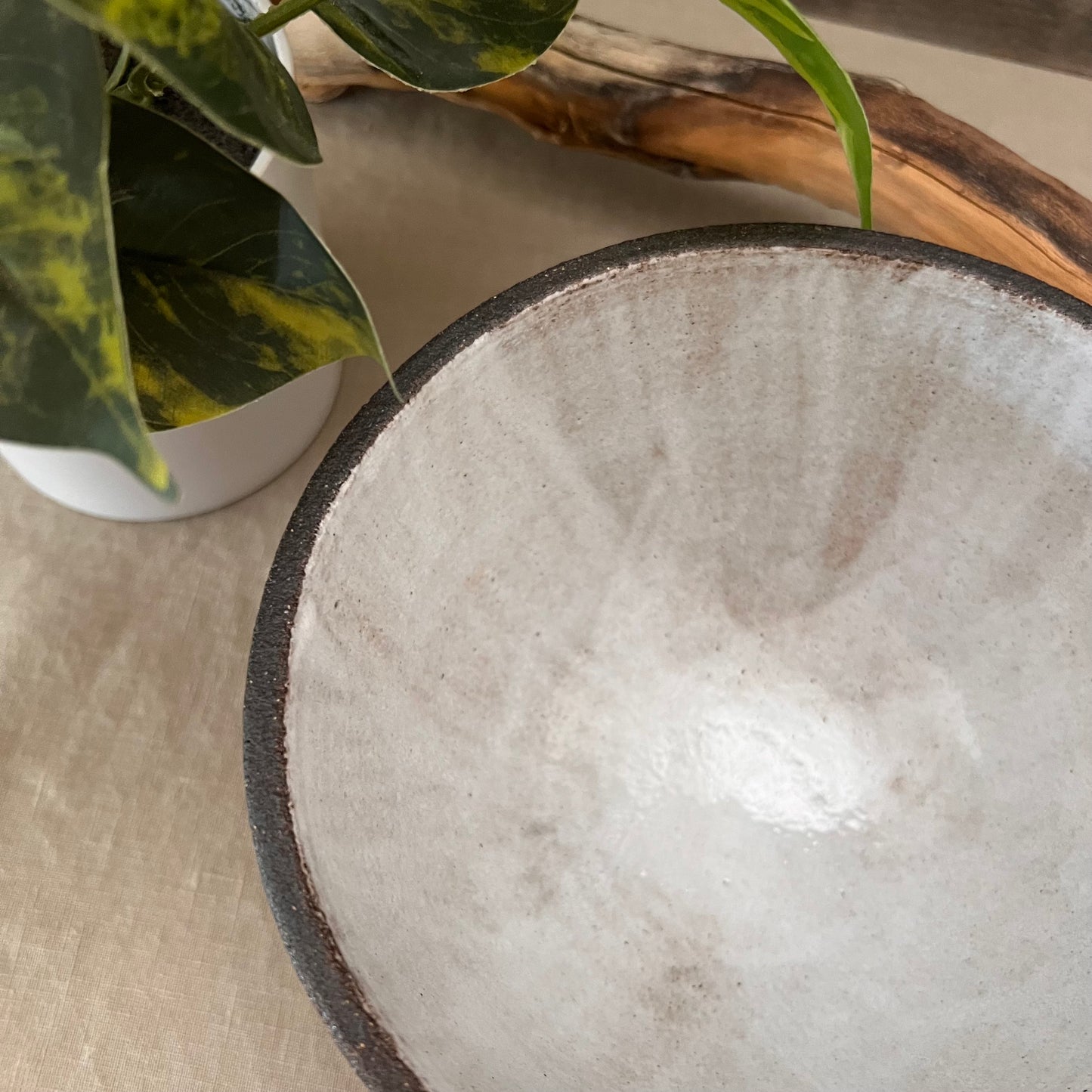 Black Textured Bowl 1