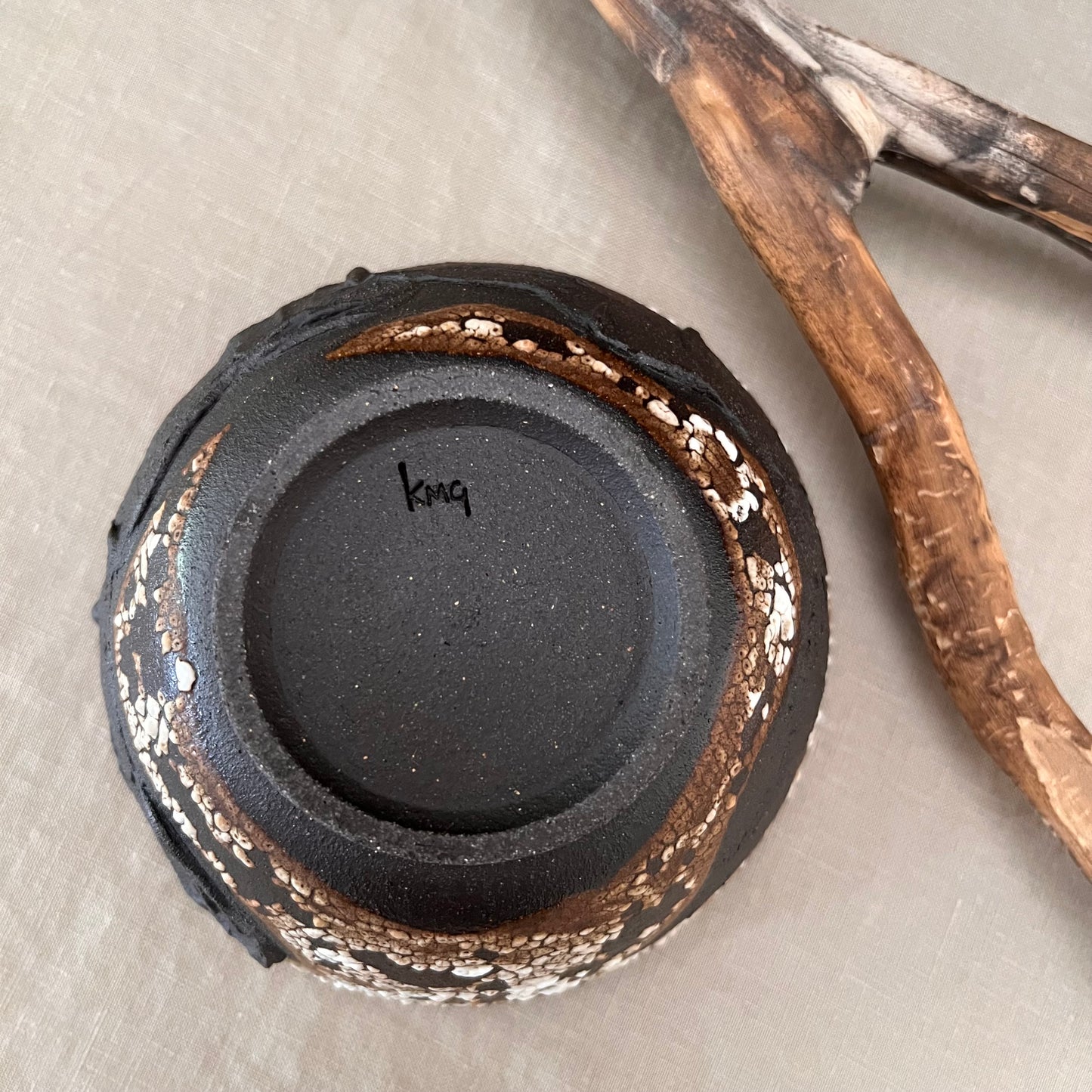 Black Textured Bowl 2