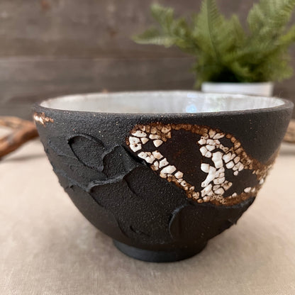 Black Textured Bowl 3