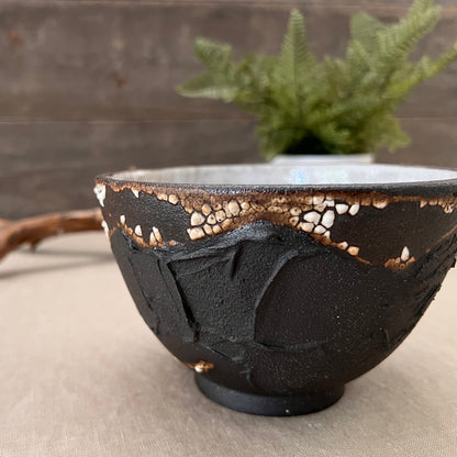 Black Textured Bowl 3