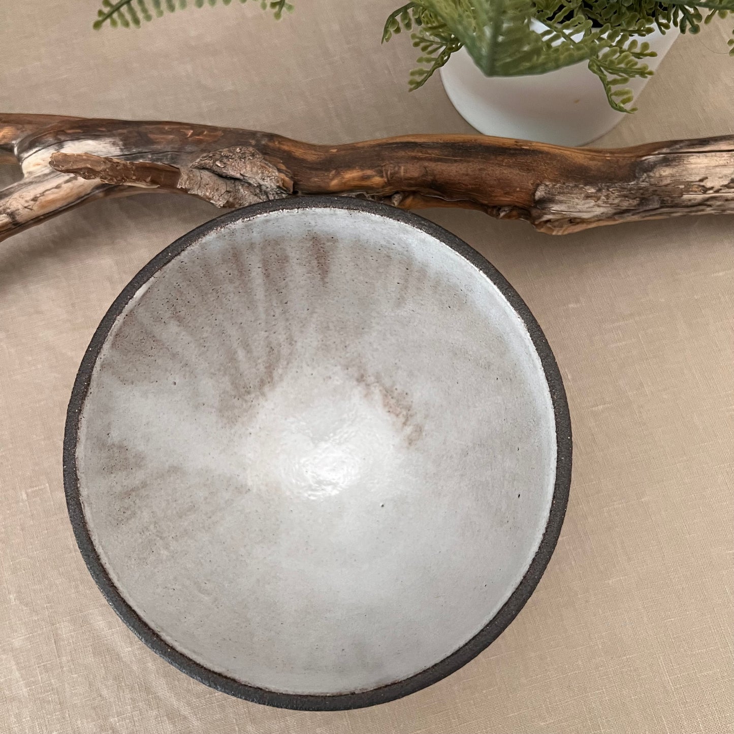Black Textured Bowl 3