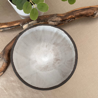 Black Textured Bowl 4