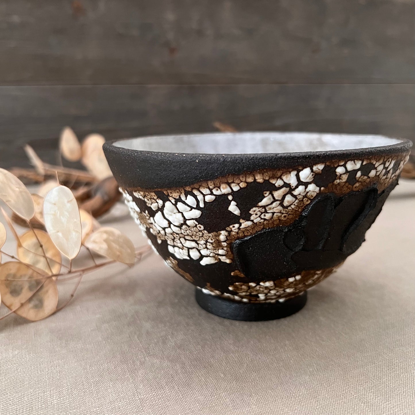 Black Textured Bowl 5