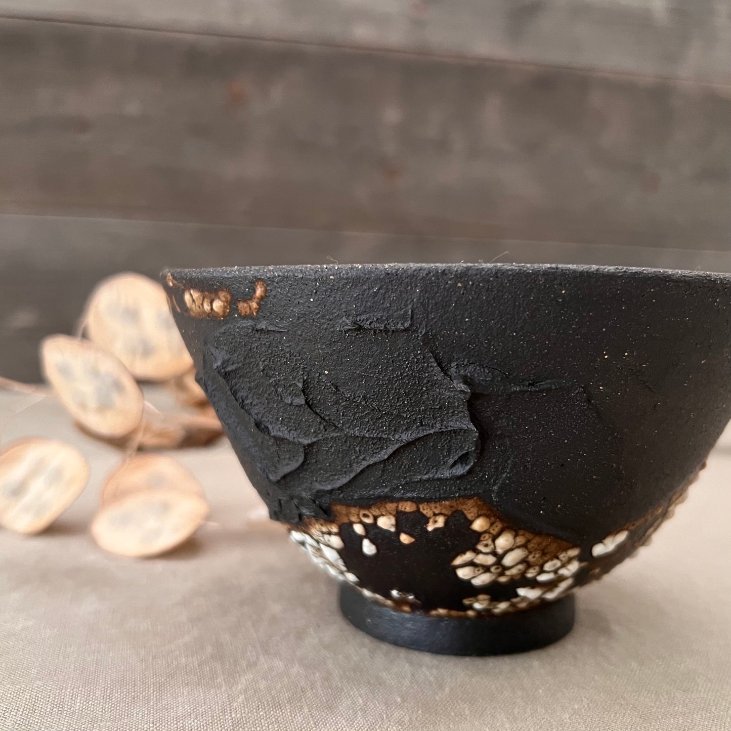 Black Textured Bowl 5