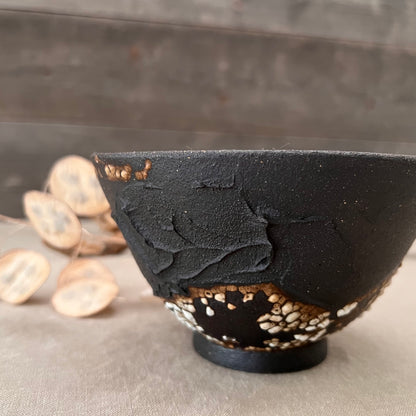 Black Textured Bowl 5