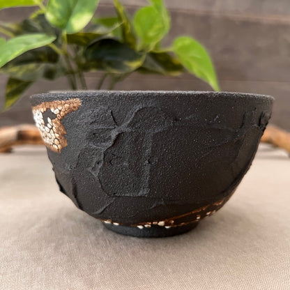 Black Textured Bowl 6