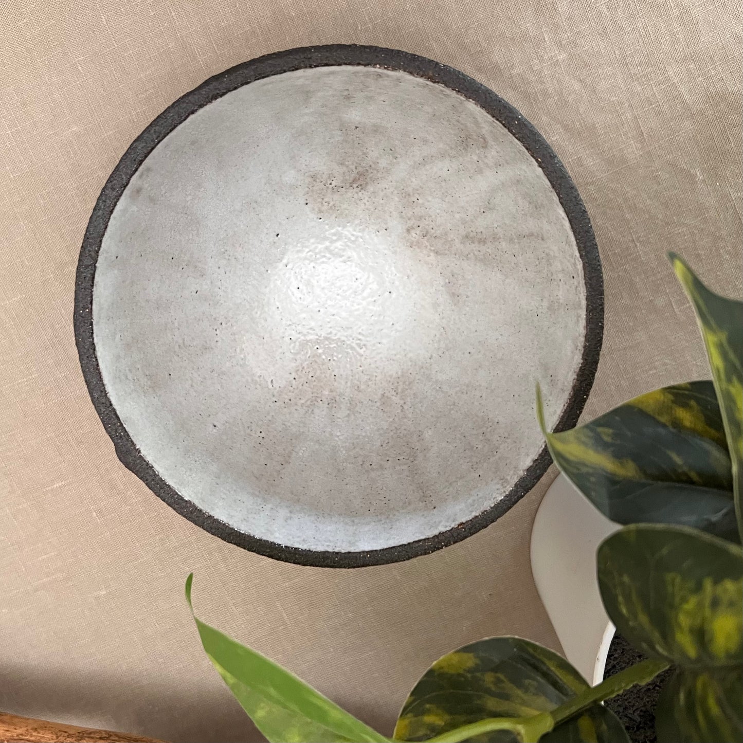 Black Textured Bowl 6