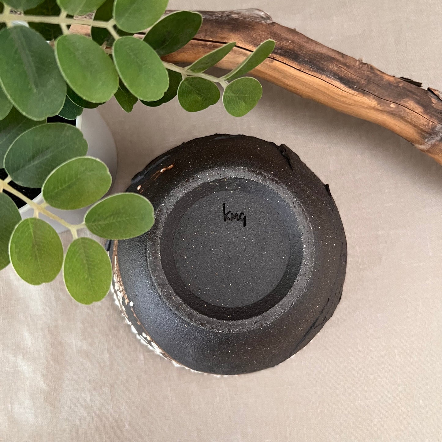 Black Textured Bowl 4
