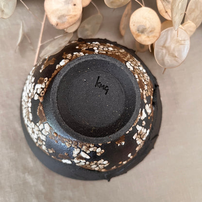 Black Textured Bowl 5