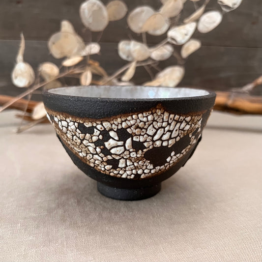 Black Textured Bowl 7