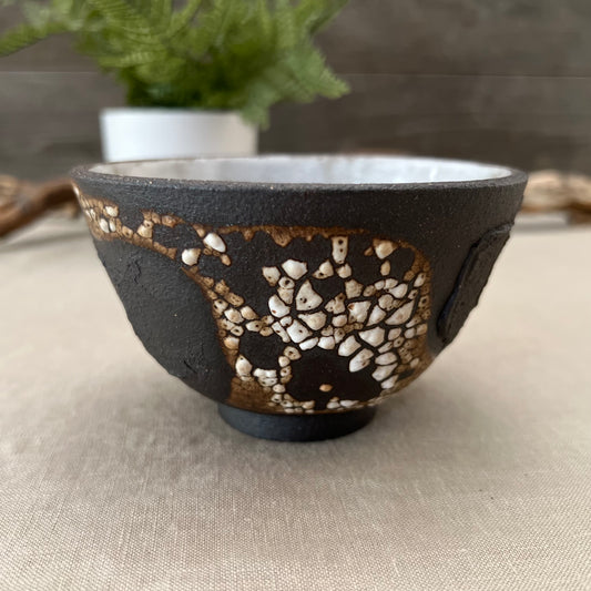 Black Textured Bowl 8