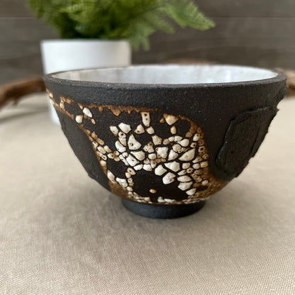 Black Textured Bowl 8