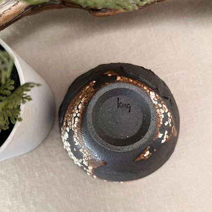 Black Textured Bowl 8