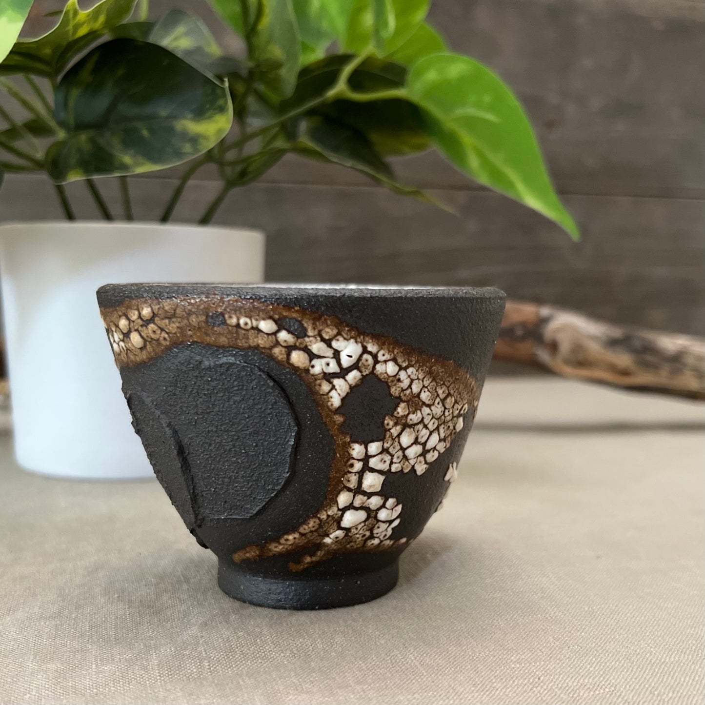 Black Textured Cup 5