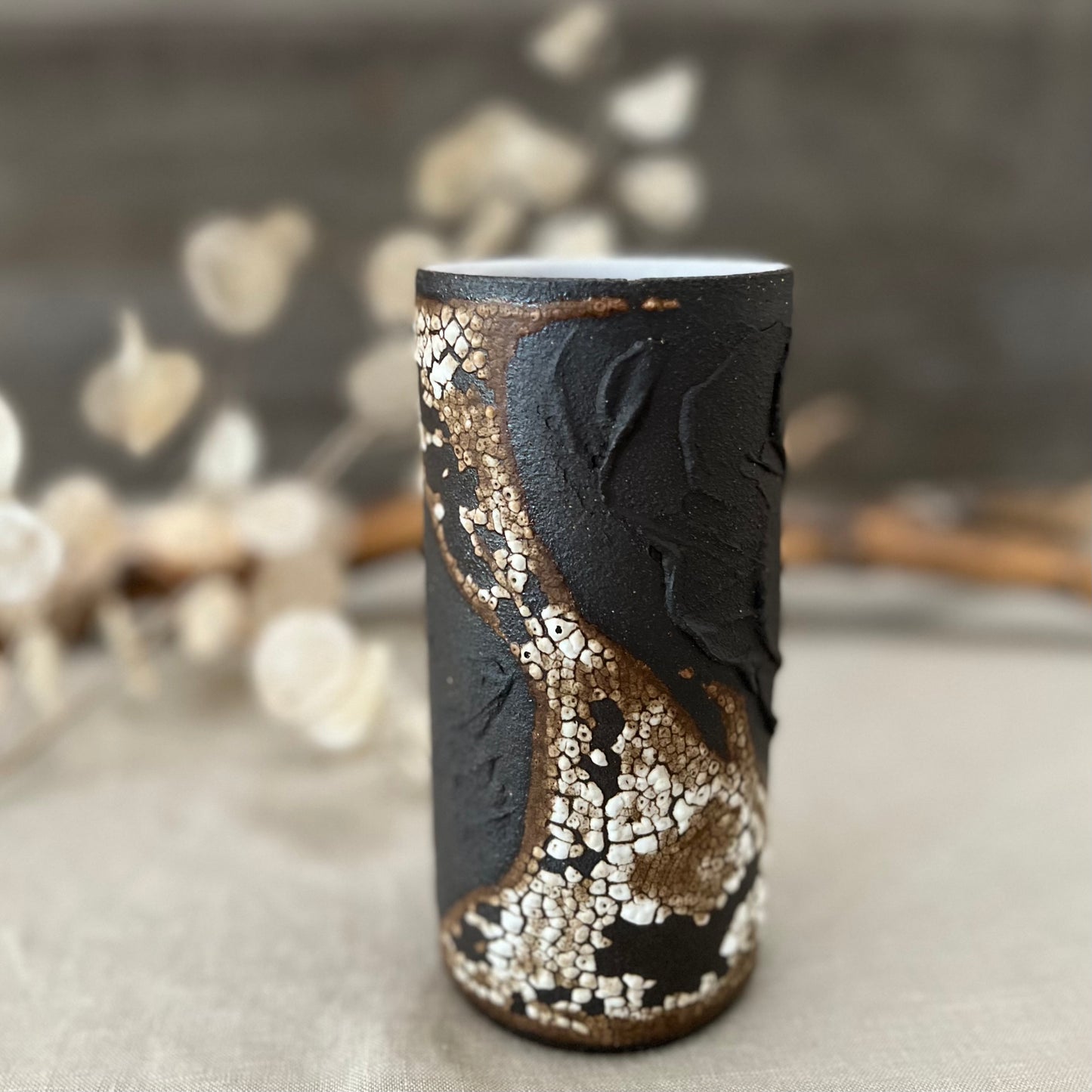 Black Textured Vase 1