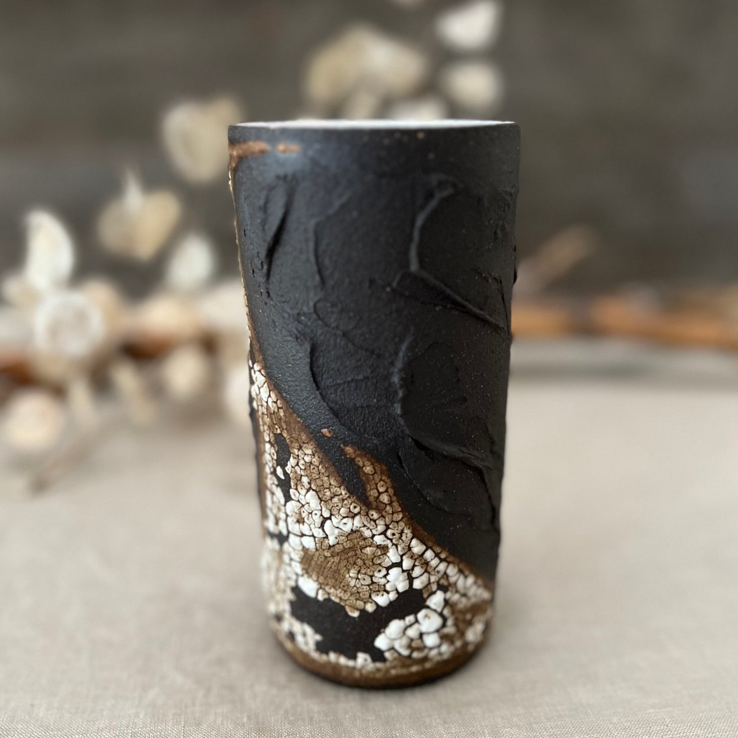 Black Textured Vase 1