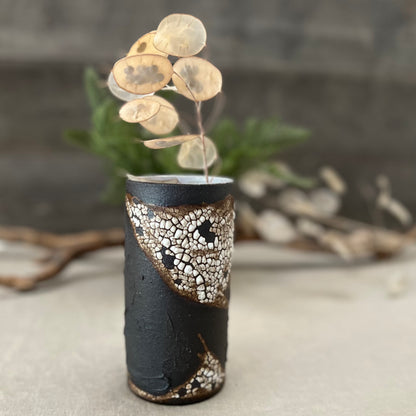 Black Textured Vase 2