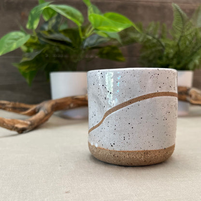 White Line Squish Cup