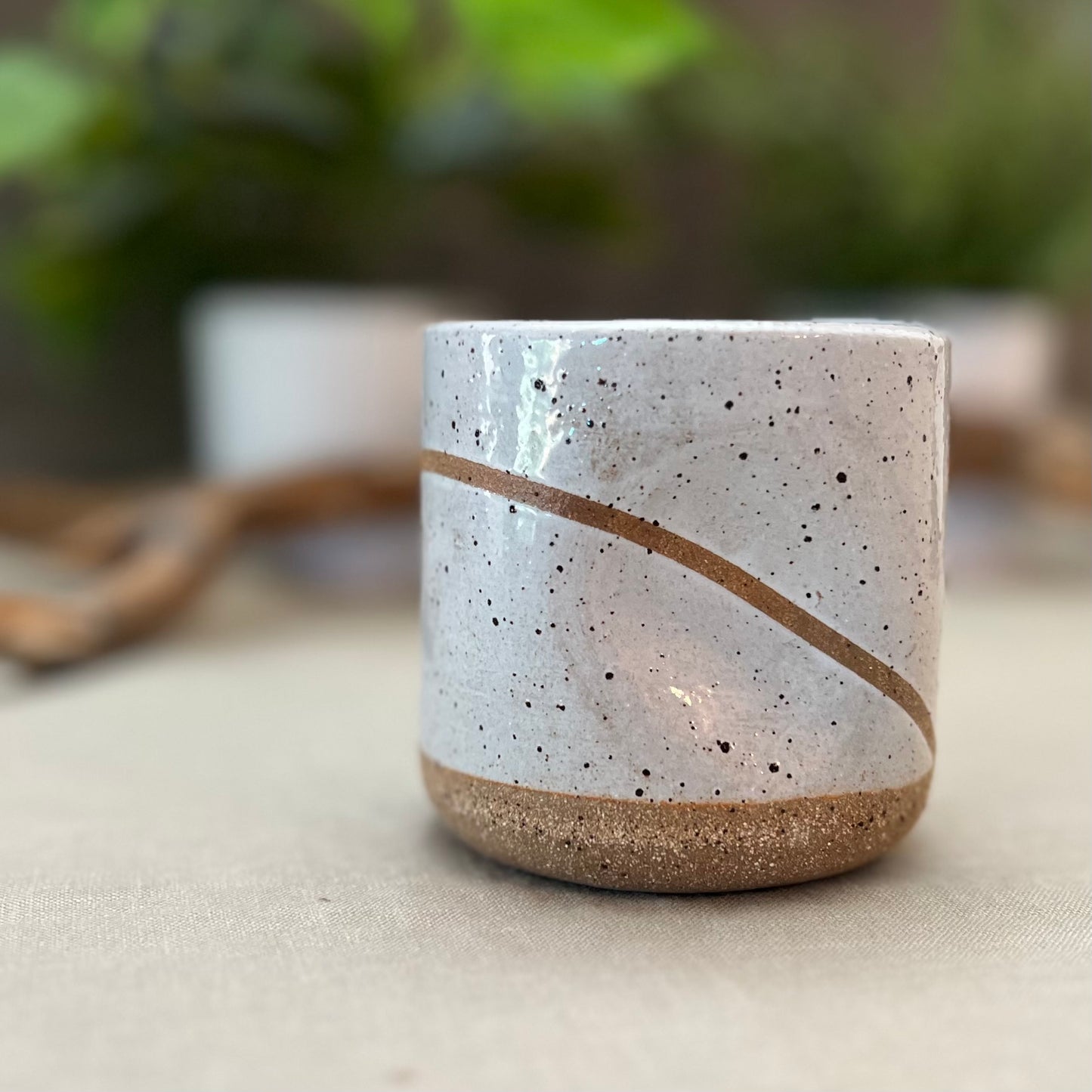 White Line Squish Cup