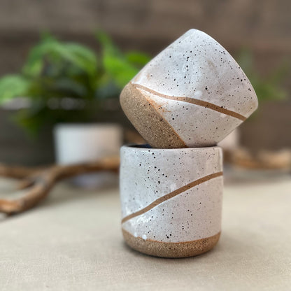 White Line Squish Cup