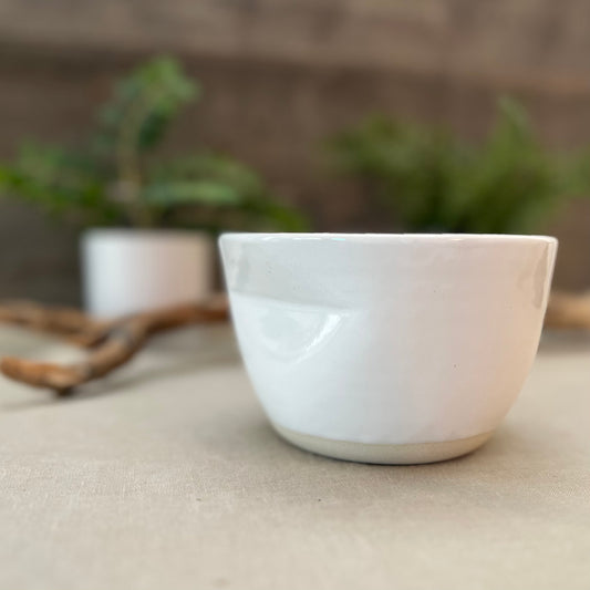 White Crumple Bowl