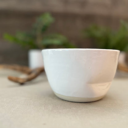 White Crumple Bowl