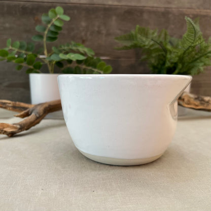 White Crumple Bowl