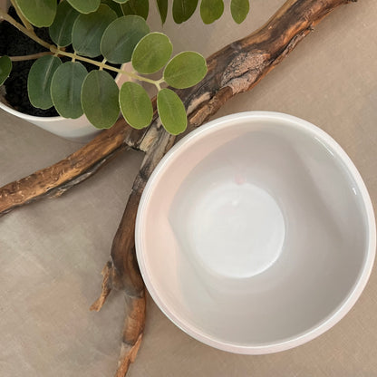 White Crumple Bowl