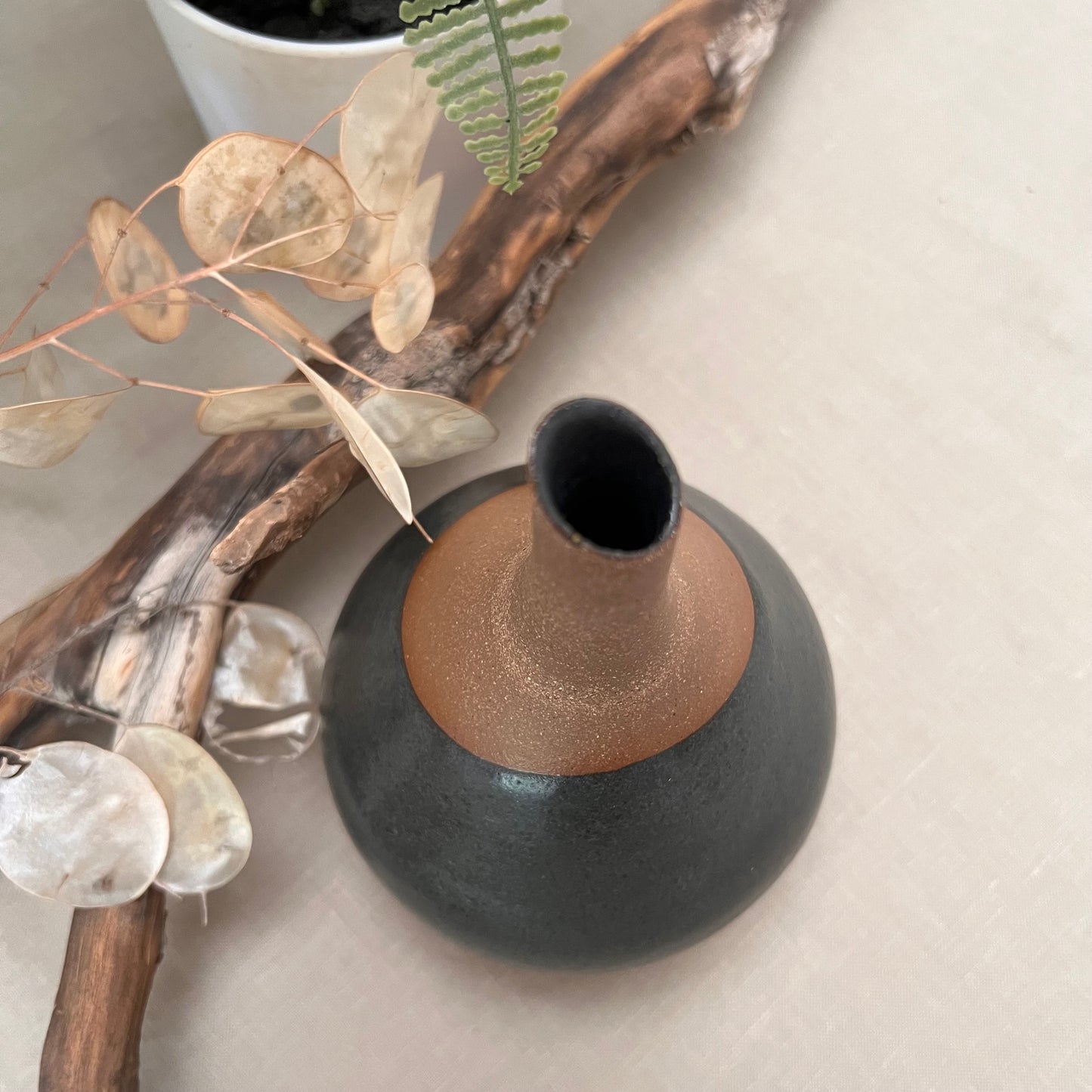 Bud Vase with Grey Accent 1
